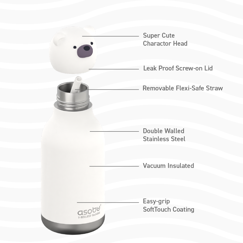 Asobu Teddy Bear Bestie Bottle