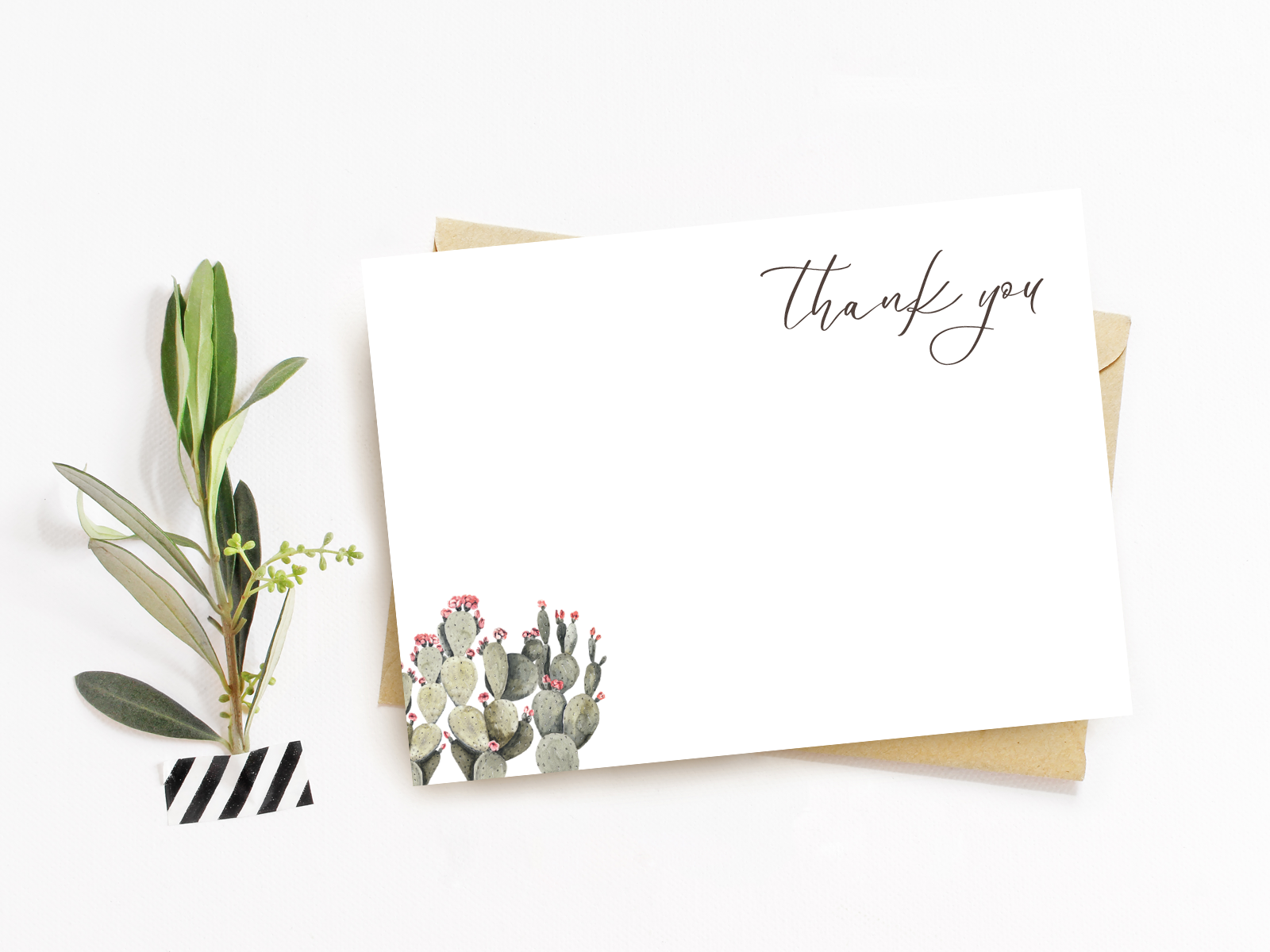 Blooming Cactus Mini Notecards