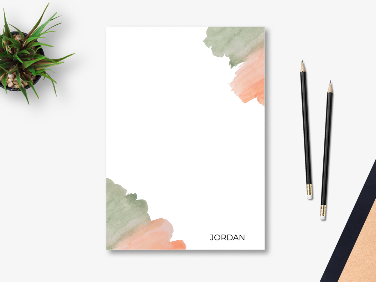 Brush Strokes Notepad
