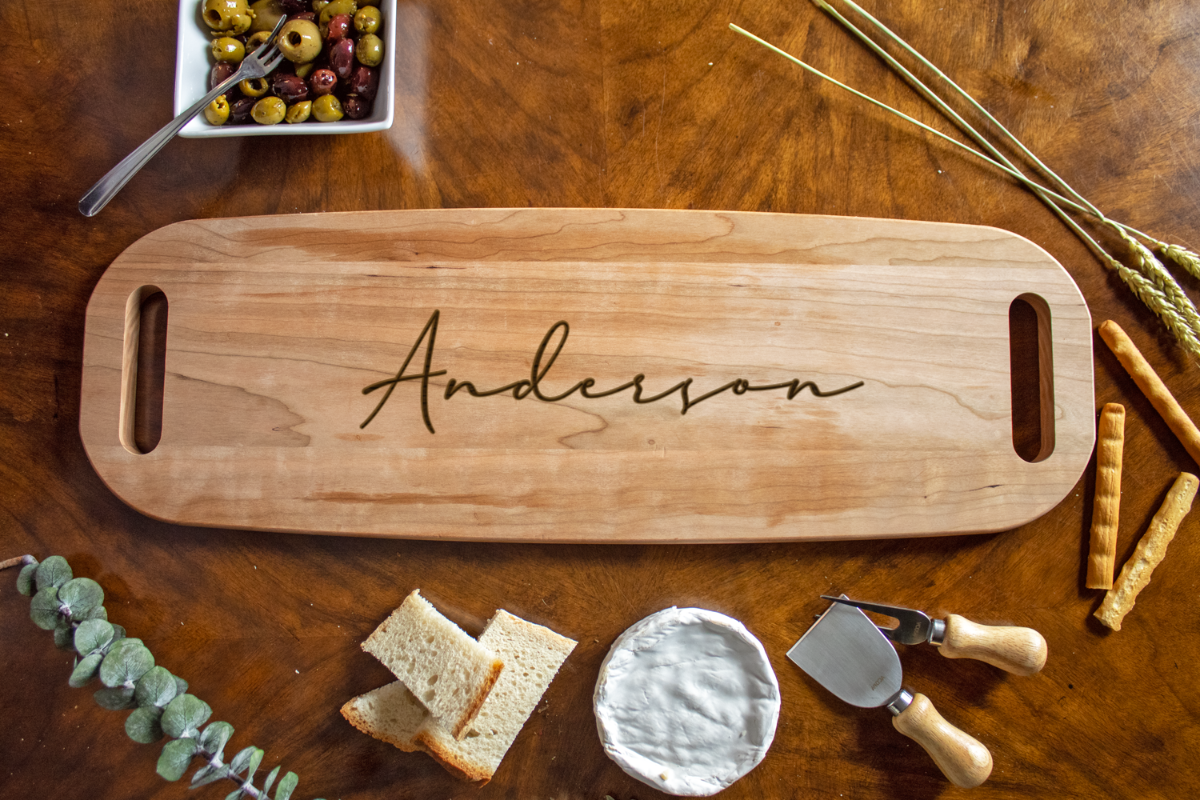 Personalized Cutout Handled Serving Board