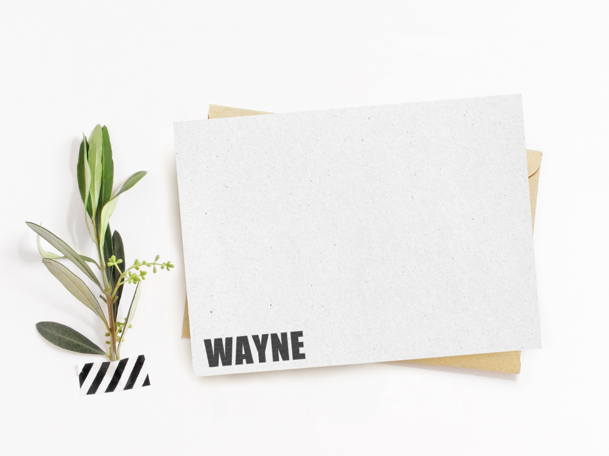 Gray Gradient Mini Notecards