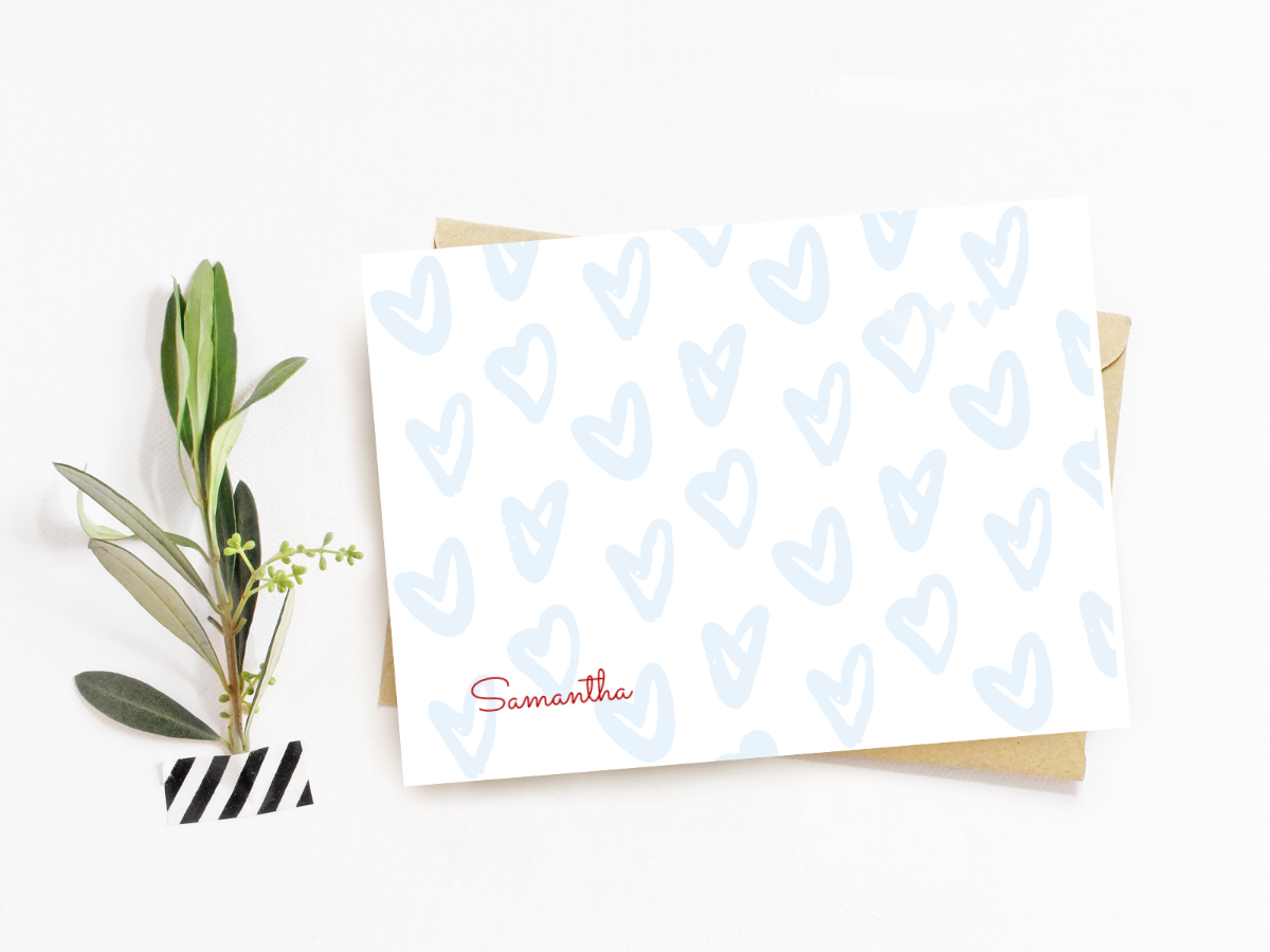 Hearts Galore Mini Note Card