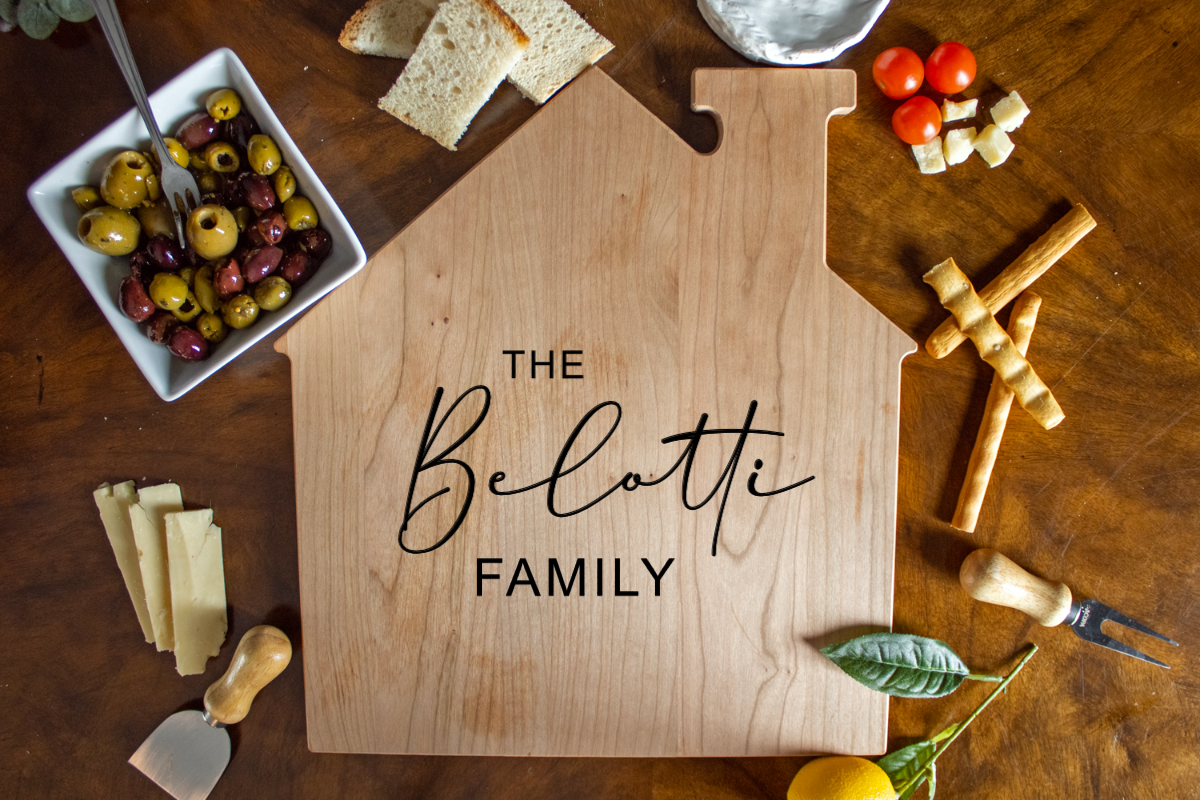 Personalized House Shaped Board