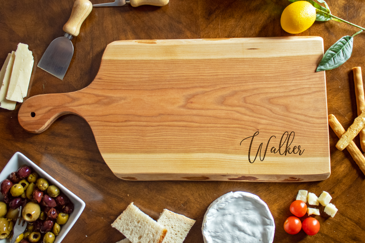 Personalized Large Live Edge Charcuterie Board